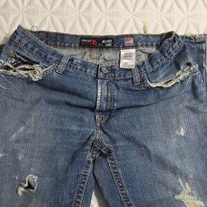 Ariat Blue Ripped Denim Jeans